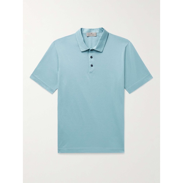  CANALI Slim-Fit Cotton-Pique Polo Shirt 1647597306985860