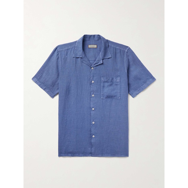  CANALI Camp-Collar Linen Shirt 1647597322986981