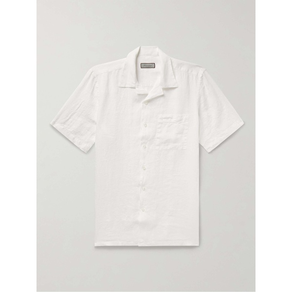  CANALI Camp-Collar Linen Shirt 1647597322975620