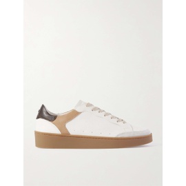 CANALI Suede-Trimmed Leather Sneakers 1647597323002559