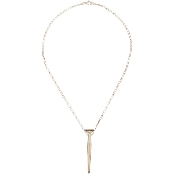  CARNET-ARCHIVE Silver Nail Necklace 241177M145000