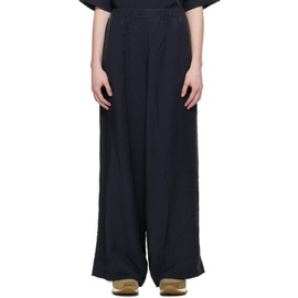 CASEY CASEY Navy Paola Trousers 241007F087014