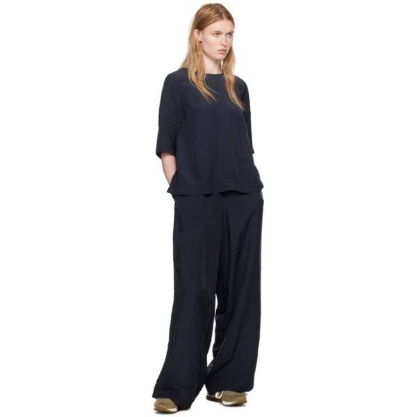 CASEY CASEY Navy Paola Trousers 241007F087014