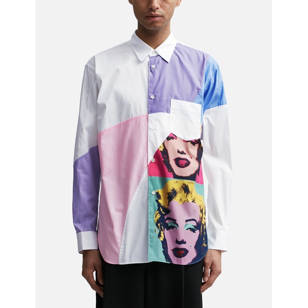  CDG Shirt Marilyn Monroe Color Block Collage Shirt 922272