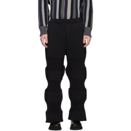 CFCL Black Fluted 1 Trousers 231587M191002