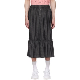CHLOe NARDIN Black Gathered Skirt 232162M193000
