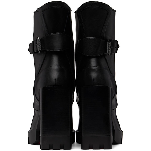 크리스찬 루부탱 크리스찬 루부탱 Christian Louboutin Black Macademia Ankle Boots 222813F113003
