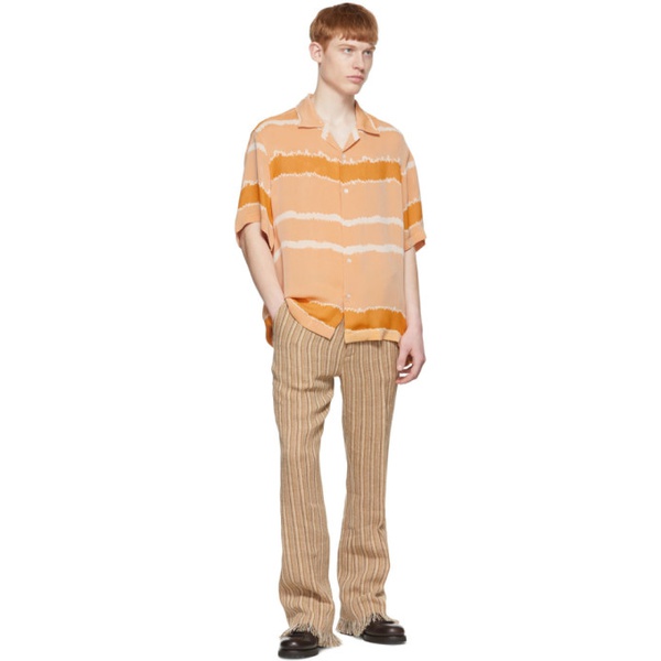  커먼 스웨덴 CMMN SWDN Orange Sol Shirt 221756M192001