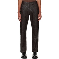 커먼 스웨덴 CMMN SWDN Brown Billy Leather Jeans 232756M186004