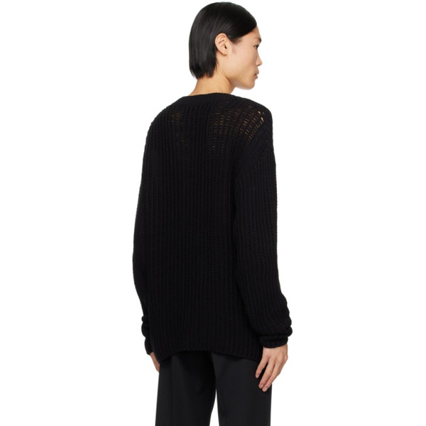  COMMAS Black V-Neck Sweater 241583M206001