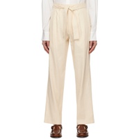 COMMAS Beige Tailored Trousers 241583M191003