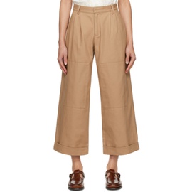COMMAS Taupe Patch Trousers 241583M191006