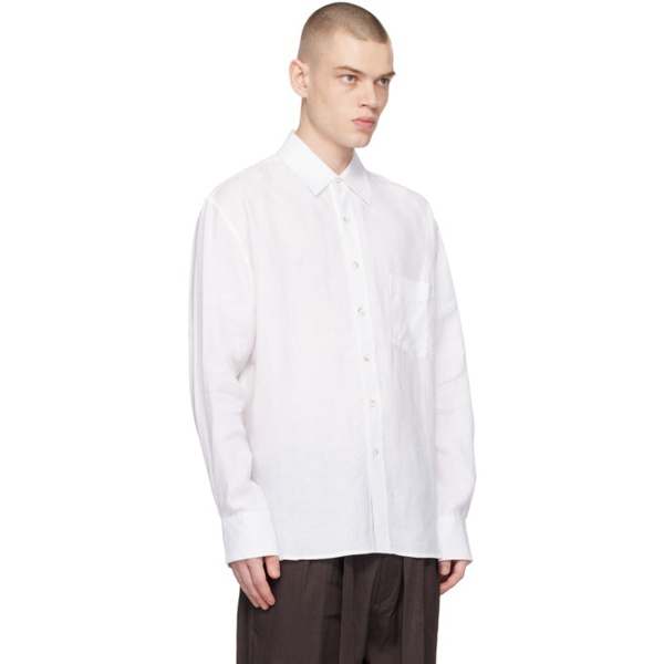  COMMAS White Relaxed Shirt 231583M192017