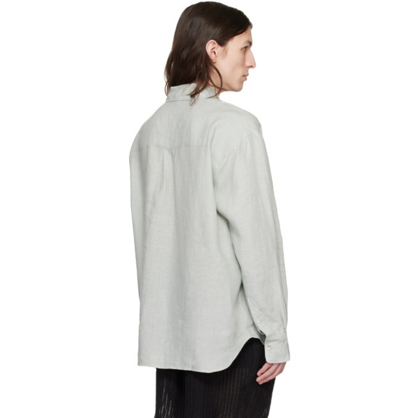  COMMAS Green Relaxed Shirt 231583M192003