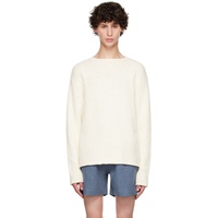 COMMAS 오프화이트 Off-White Cotton Cashmere Sweater 242583M201002