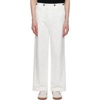 COMMAS White Fall Front Trousers 242583M191003