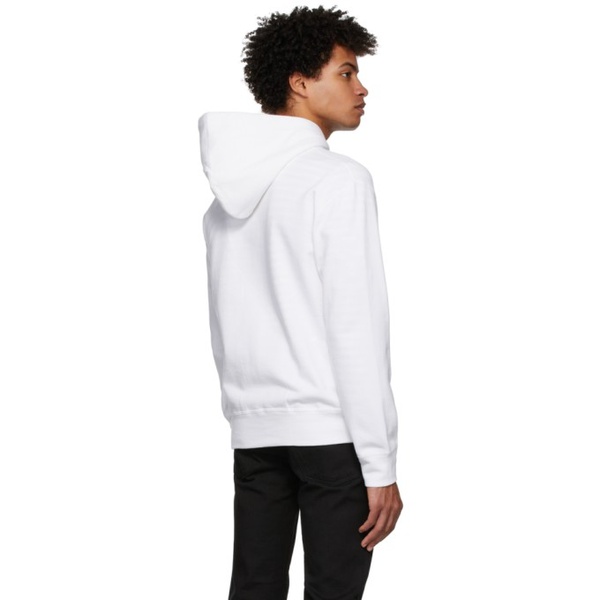  COMME des GARCONS PLAY White Layered Double Heart Hoodie 221246M202001
