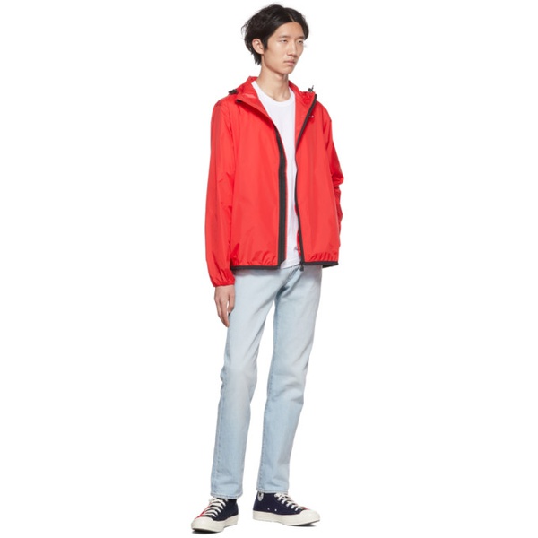  COMME des GARCONS PLAY Red K-Way 에디트 Edition Nylon Jacket 222246M180001