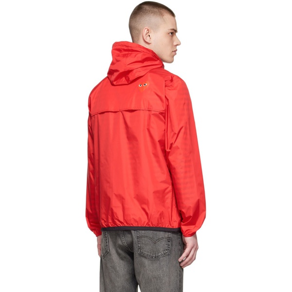  COMME des GARCONS PLAY Red K-Way 에디트 Edition Nylon Jacket 221246M180001