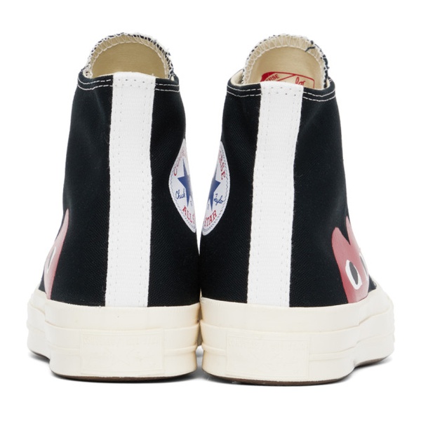  COMME des GARCONS PLAY Black 컨버스 Converse 에디트 Edition Chuck 70 High Top Sneakers 232246M236003