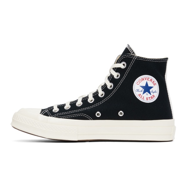 COMME des GARCONS PLAY Black 컨버스 Converse 에디트 Edition Chuck 70 High Top Sneakers 232246M236003