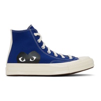 COMME des GARCONS PLAY Blue 컨버스 Converse 에디트 Edition Half Heart Chuck 70 Sneakers 221246M236001