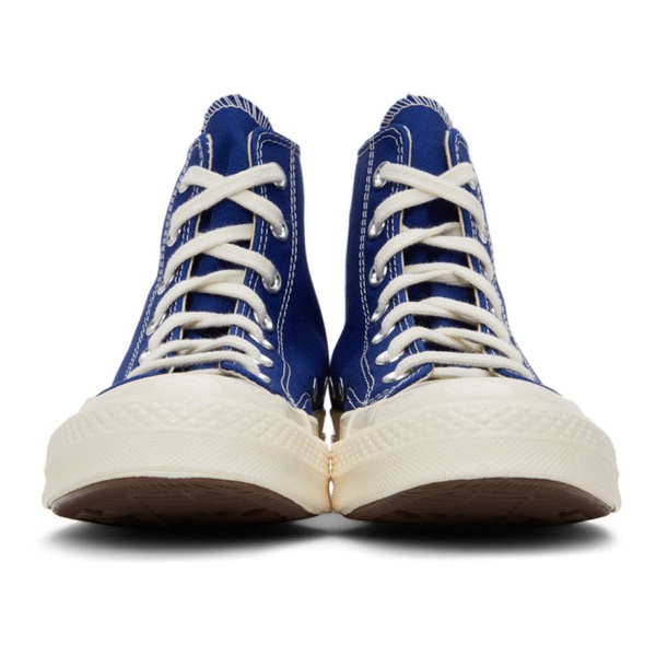  COMME des GARCONS PLAY Blue 컨버스 Converse 에디트 Edition Half Heart Chuck 70 Sneakers 221246M236001
