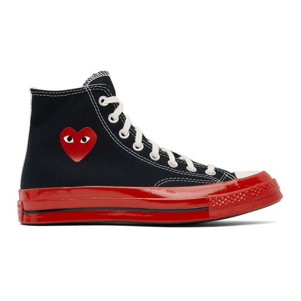  COMME des GARCONS PLAY Black & Red 컨버스 Converse 에디트 Edition Chuck 70 Sneakers 222246F127003