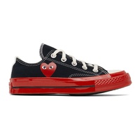 COMME des GARCONS PLAY Black & Red 컨버스 Converse 에디트 Edition Chuck 70 Sneakers 222246F128001