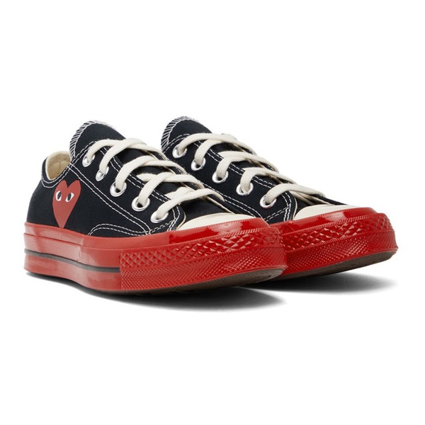  COMME des GARCONS PLAY Black & Red 컨버스 Converse 에디트 Edition Chuck 70 Sneakers 222246F128001