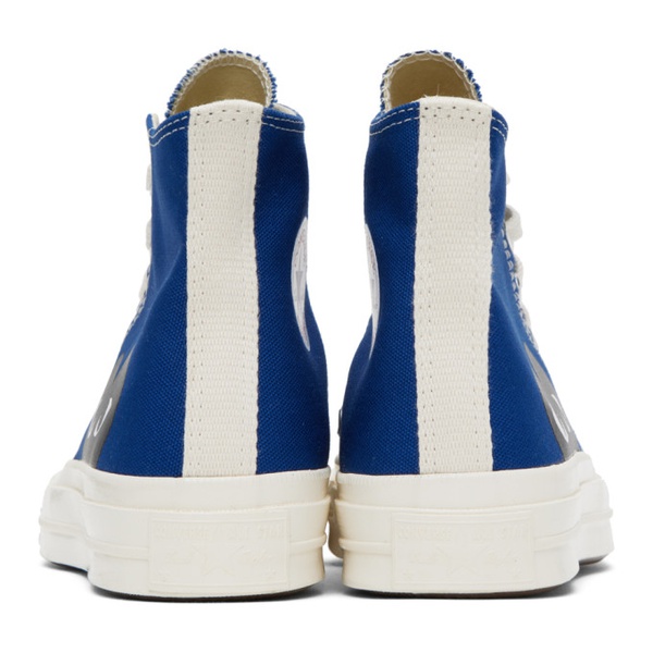  COMME des GARCONS PLAY Blue 컨버스 Converse 에디트 Edition Chuck 70 Sneakers 231246F127004