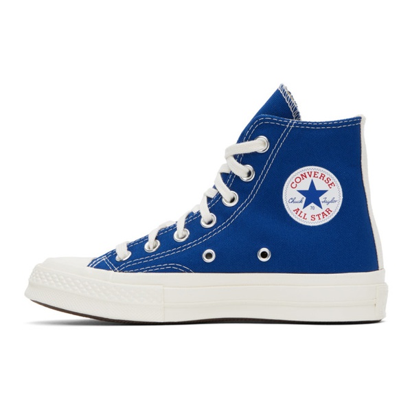  COMME des GARCONS PLAY Blue 컨버스 Converse 에디트 Edition Chuck 70 Sneakers 231246F127004