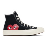 COMME des GARCONS PLAY Black 컨버스 Converse 에디트 Edition Chuck 70 High Top Sneakers 232246F127000