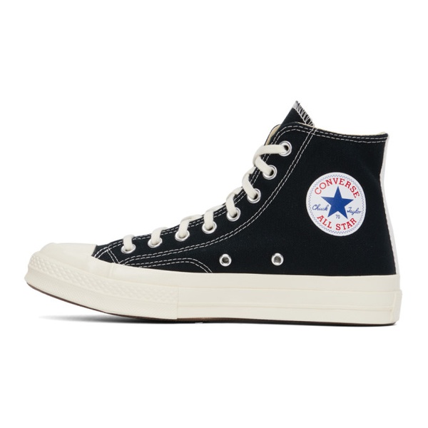  COMME des GARCONS PLAY Black 컨버스 Converse 에디트 Edition Chuck 70 High Top Sneakers 232246F127000