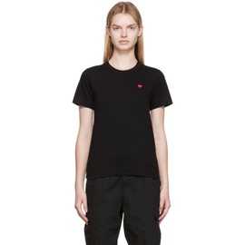 COMME des GARCONS PLAY Black Small Heart Patch T-Shirt 222246F110025