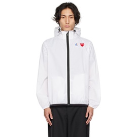 COMME des GARCONS PLAY White K-Way 에디트 Edition Claude Jacket 231246M180005