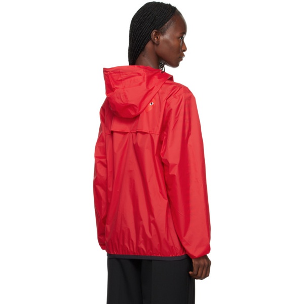  COMME des GARCONS PLAY Red K-Way 에디트 Edition Rain Jacket 231246F063008