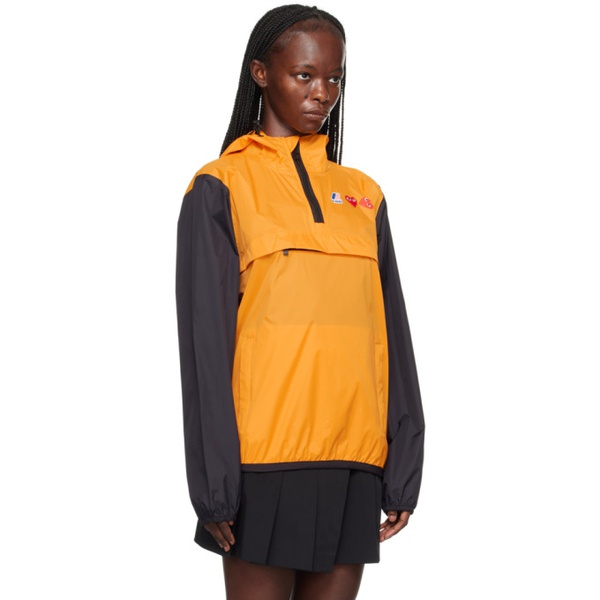  COMME des GARCONS PLAY Orange & Black K-Way 에디트 Edition Jacket 231246F063004