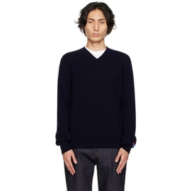 COMME des GARCONS PLAY Navy Invader 에디트 Edition Sweater 232246M206002