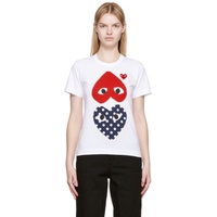 COMME des GARCONS PLAY White Heart T-Shirt 222246F110015