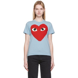 COMME des GARCONS PLAY Blue Big Heart T-Shirt 222246F110040