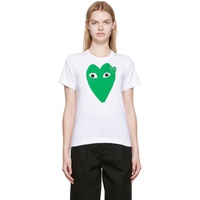 COMME des GARCONS PLAY White Heart Patch T-Shirt 222246F110028
