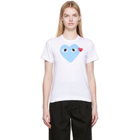 COMME des GARCONS PLAY White Heart Patch T-Shirt 222246F110032