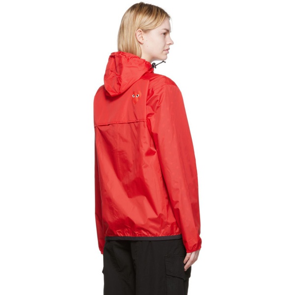  COMME des GARCONS PLAY Red K-Way 에디트 Edition Nylon Jacket 222246F097004