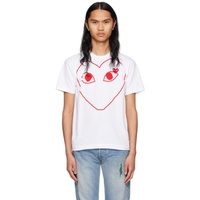 COMME des GARCONS PLAY White Heart T-Shirt 241246M213016