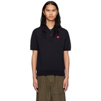COMME des GARCONS PLAY Navy Patch Polo 241246M212004