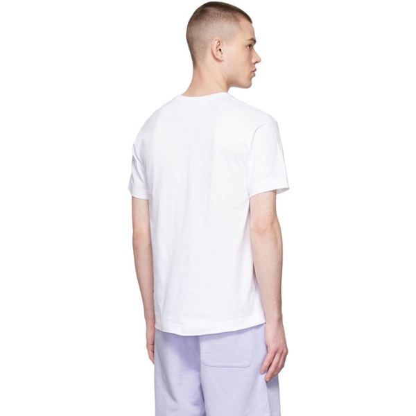  COMME des GARCONS PLAY White Cotton T-Shirt 221246M213023