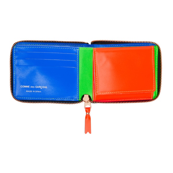  COMME des GARCONS WALLETS Green Super Fluo Wallet 232230M164021