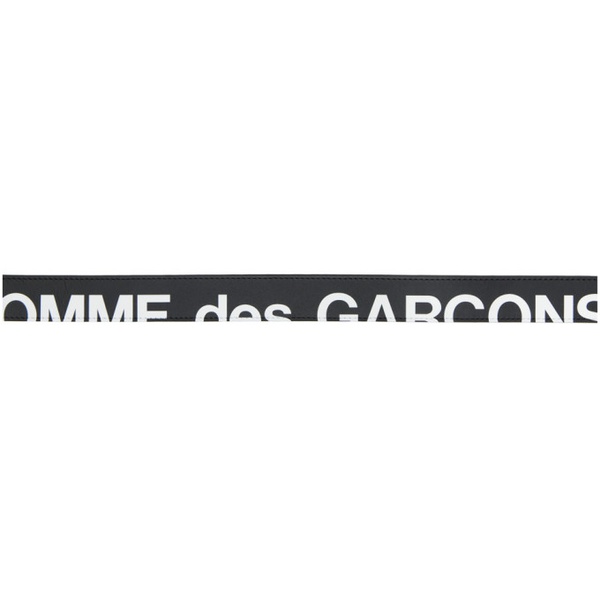 이자벨마랑 COMME des GARCONS WALLETS Black Huge Logo Belt 232230M131001