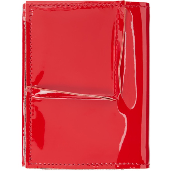  COMME des GARCONS WALLETS Red Reversed Hem Wallet 242230M163000